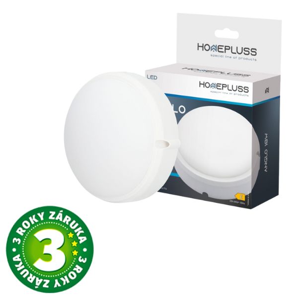 Prémiové LED venkovní osvětlení Anglo kruh do mokra IP65 18W 1440lm studená, 3 roky